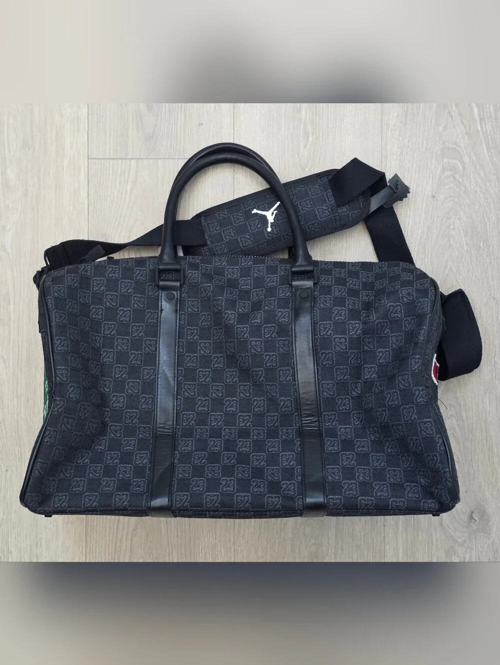 Nike Jordan Monogram Champion Luxury 25L Travel Duffle Bag MM9157-023 Size M NWT